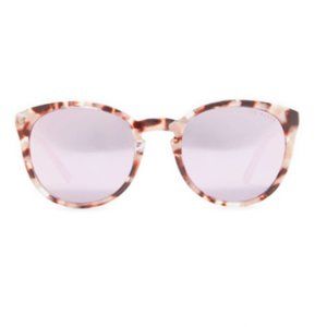 Ted Baker 53mm Round Sunglasses In Burgundy